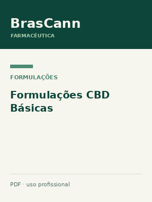 Ilustração de formulações básicas com canabidiol